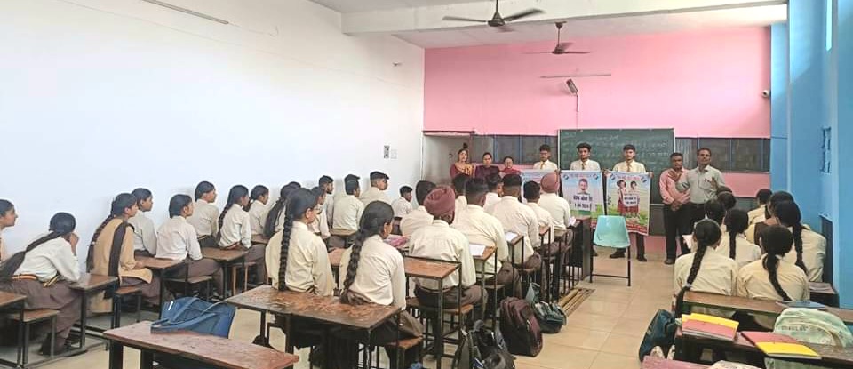 Information given regarding the importance of voting by organizing a seminar at the school